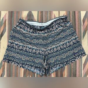Patagonia Women’s Baggie’s 5” Navy Geometric Shorts Medium